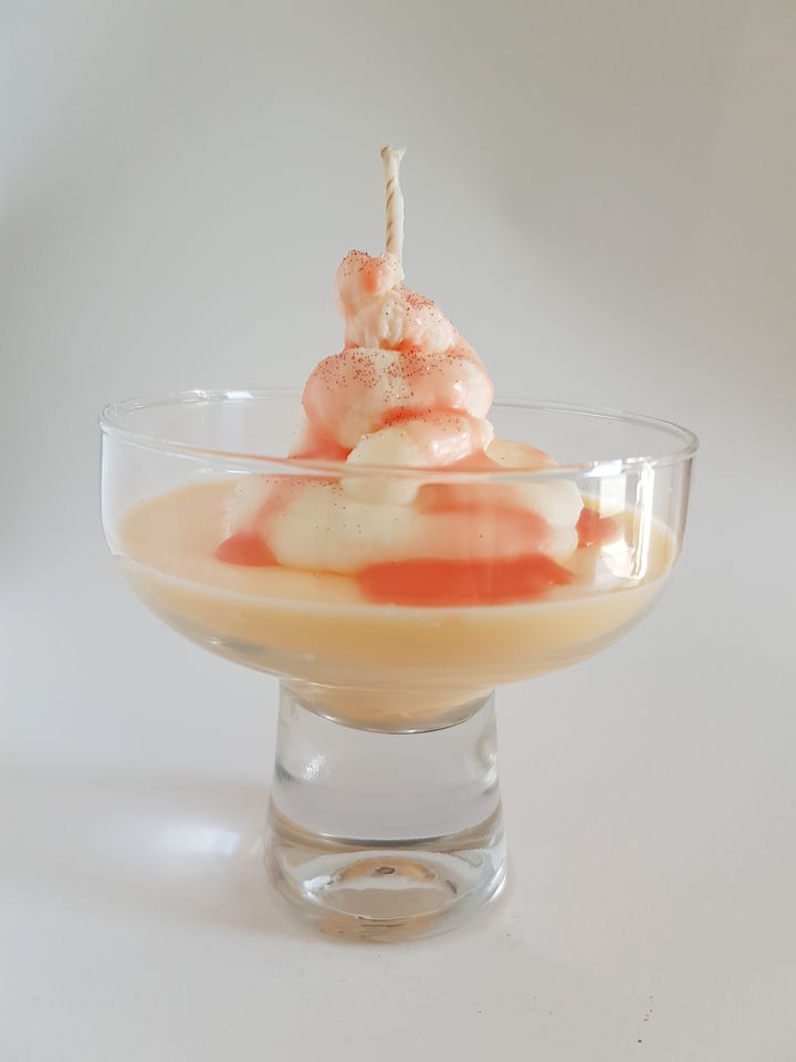 Candle Coconut & Peach Sundae