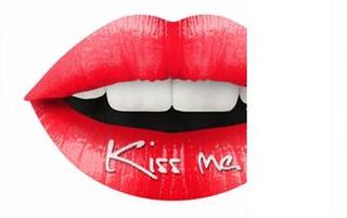 Temporary Lip Tattoo Kiss Me Red