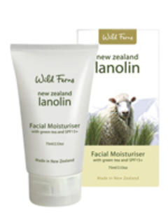 Wild Ferns Lanolin Facial Moisturiser with Green Tea & SPF 15+